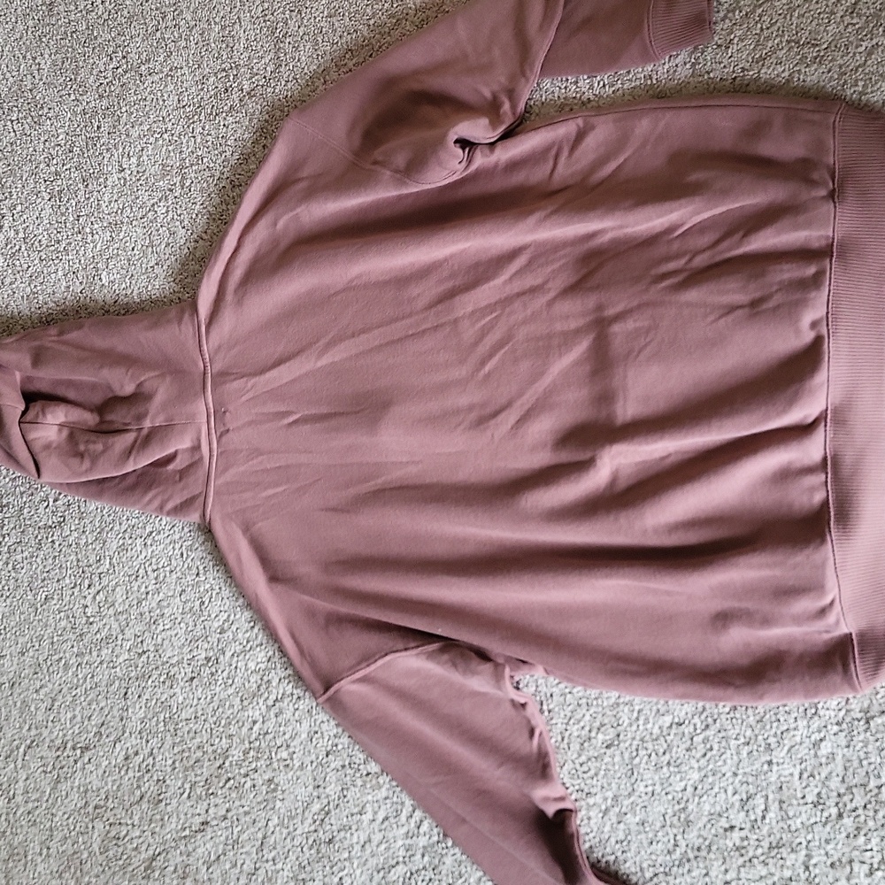 Mauvey Taupe Color Hooded Sweatshirt - Picture 6 of 7